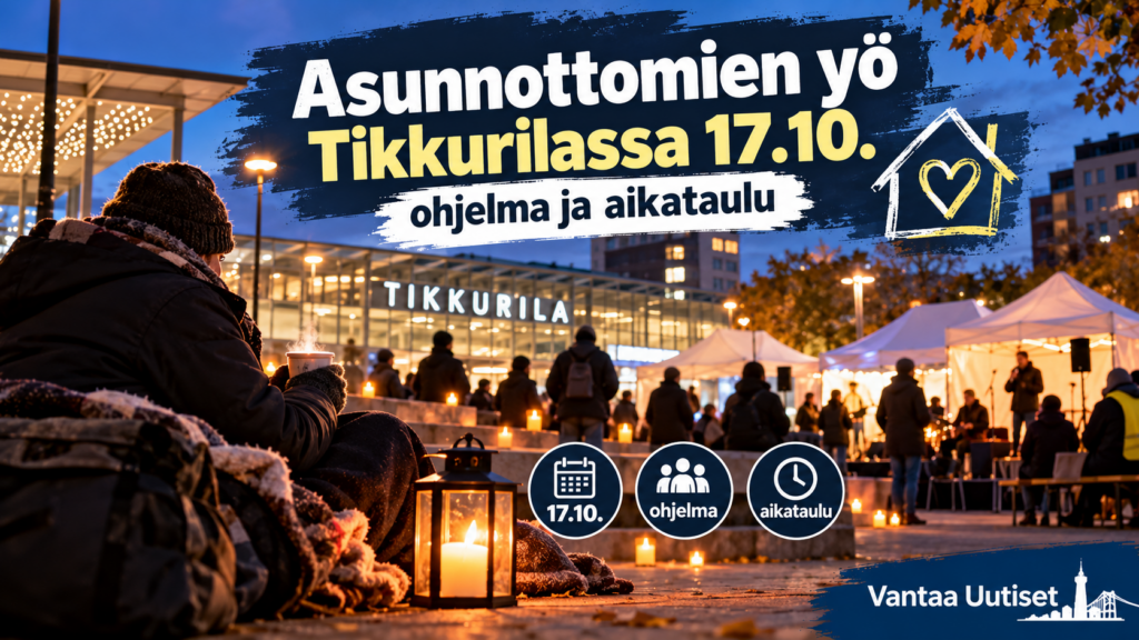 Asunnottomien yö Tikkurilassa