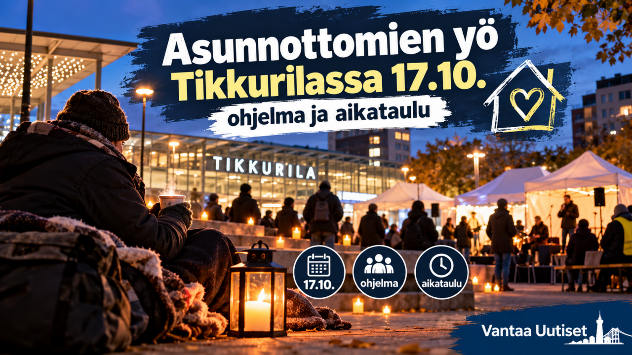 Asunnottomien yö Tikkurilassa