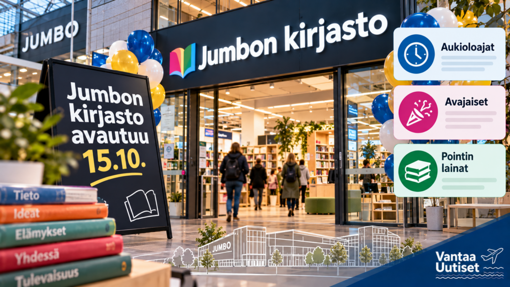 Jumbon kirjasto avautuu