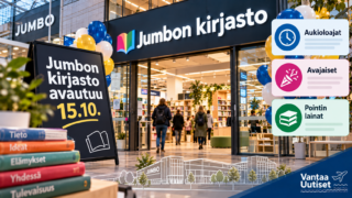 Jumbon kirjasto avautuu