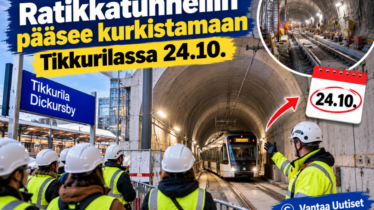 Ratikkatunneli Tikkurilassa